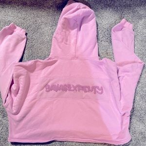 Lightly worn Savage X Fenty crop hoodie- size XL